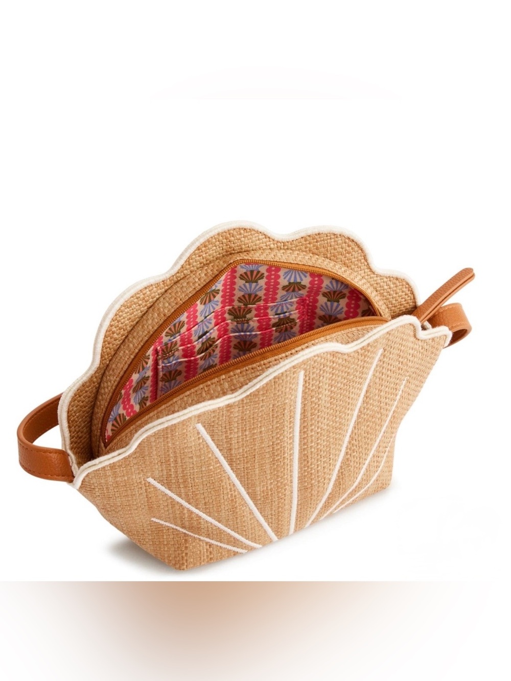 Vera Bradley Shell Crossbody Woven Faux Straw - Picture 2 of 4